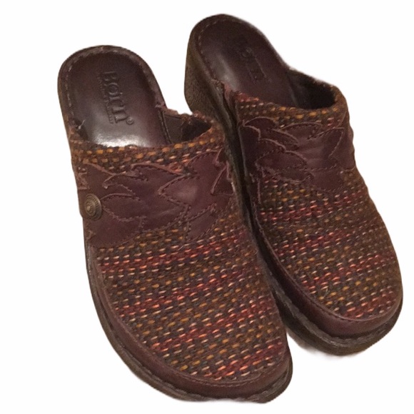 Born tweed clogs mules fall color 6 flats 36.5 - Picture 2 of 11